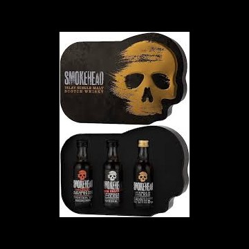 Smokehead Islay Single Malt Whisky Metalen giftbox met 3x 5cl