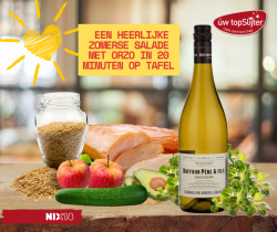 Orzo salade met Duffoutr Père & Fils Côtes de Gascogne Blanc - wijn-spijs -uw topSlijter