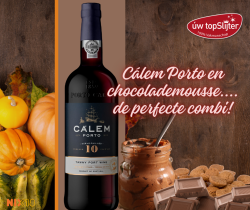 chocolademousse met Cálem Porto 10 Years Old - wijn-spijs - uw topSlijter